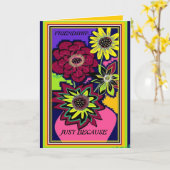 CARTES DE VOEUX D'AMITIÉ (Fleur jaune)