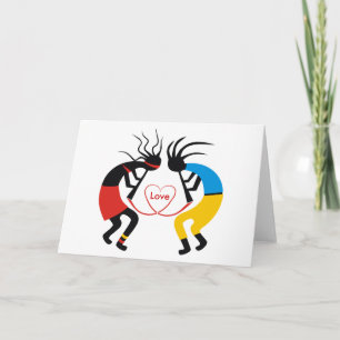 Cartes de voeux d'amour de Kokopelli