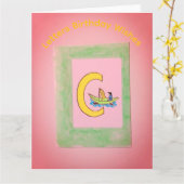 Cartes de vœux d'anniversaire (Fleur jaune)