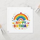Cartes de vœux d'anniversaire (Devant/Arrière en situation)