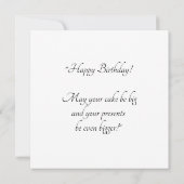 Cartes de vœux d'anniversaire (Dos)