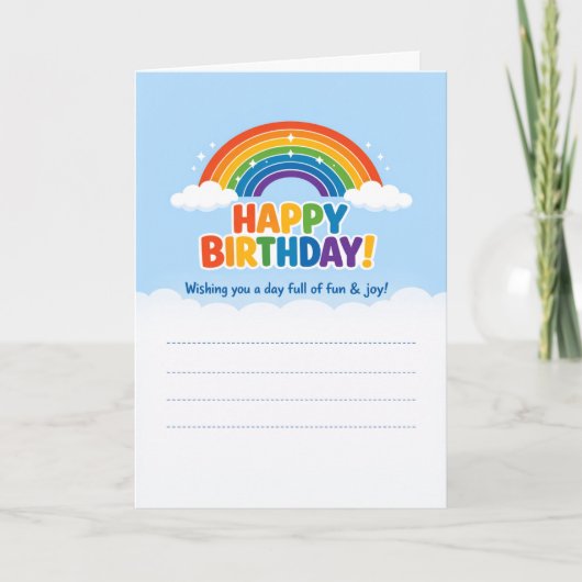 Cartes de vœux d'anniversaire (Devant)