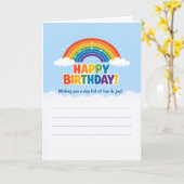 Cartes de vœux d'anniversaire (Fleur jaune)