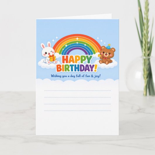 Cartes de vœux d'anniversaire (Devant)