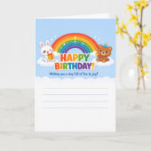 Cartes de vœux d'anniversaire (Fleur jaune)