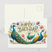 Cartes de vœux d'anniversaire  (Devant / Derrière)