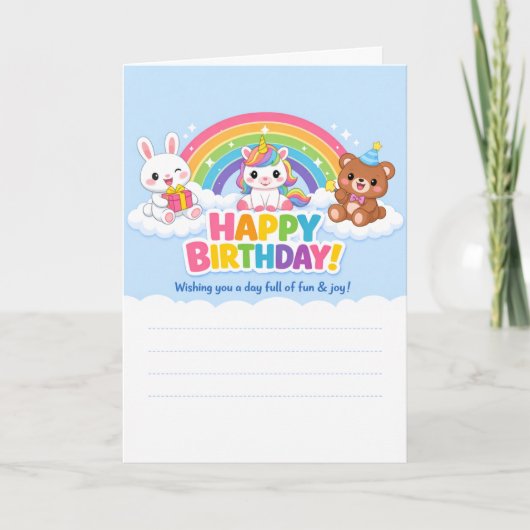 Cartes de vœux d'anniversaire (Devant)