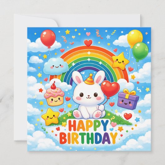 Cartes de vœux d'anniversaire (Devant)