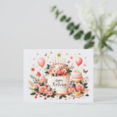 Cartes de voeux d'anniversaire heureuses (Debout devant)