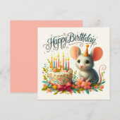 Cartes de voeux d'anniversaire heureuses (Devant / Derrière)