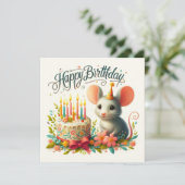 Cartes de voeux d'anniversaire heureuses (Debout devant)