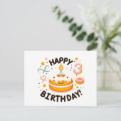 Cartes de voeux d'anniversaire heureuses (Debout devant)