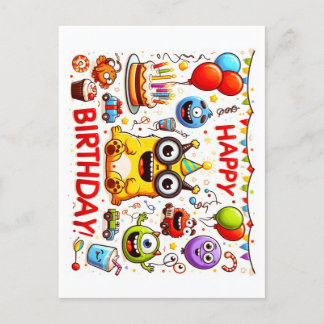 Cartes de voeux d'anniversaire heureuses