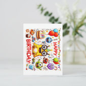 Cartes de voeux d'anniversaire heureuses (Debout devant)