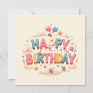 Cartes de voeux d'anniversaire heureuses