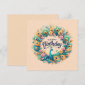 Cartes de voeux d'anniversaire heureuses (Devant / Derrière)