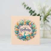 Cartes de voeux d'anniversaire heureuses (Debout devant)