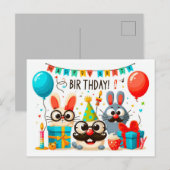 Cartes de voeux d'anniversaire heureuses (Devant / Derrière)