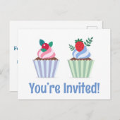 Cartes de vœux d'anniversaire joyeux vous êtes inv (Devant / Derrière)