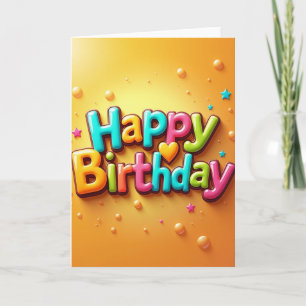 Cartes de vœux d'anniversaire lumineuses
