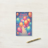 Cartes de vœux d'anniversaire Post-It (Sur un bureau)