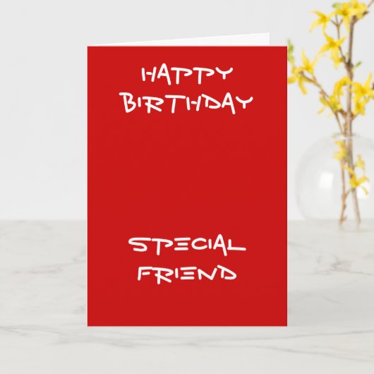 Cartes de voeux d'anniversaire pour ami spécial (Fleur jaune)