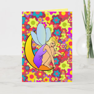 Cartes de vœux d'anniversaire pour fille FÉE PIXIE