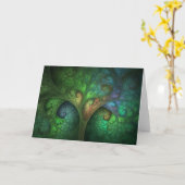 Cartes de voeux "d'arbre de ressort" (Fleur jaune)