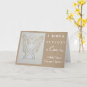 Cartes de voeux d'Art Angel White Awareness (Fleur jaune)