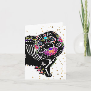 Cartes de vœux d'art SUGARSKULL CHOW