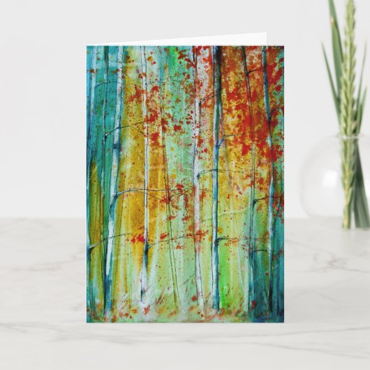 Cartes de vœux d'automne (Devant)