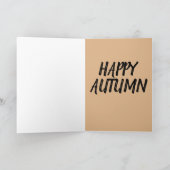 CARTES DE VOEUX D'AUTOMNE JOYEUX (Intérieur)