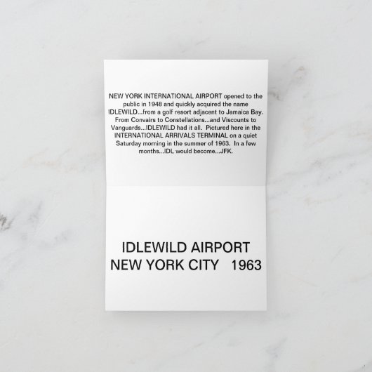 Cartes de voeux d'avions (Intérieur)