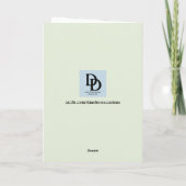 Cartes de vœux d'avril Daisy (Dos)