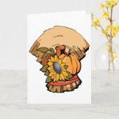 Cartes de voeux de bannière de récolte (Fleur jaune)