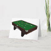 Cartes de vœux de billard (Devant)