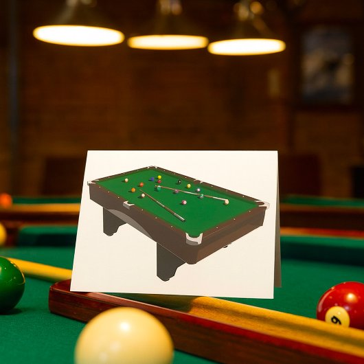 Cartes de vœux de billard
