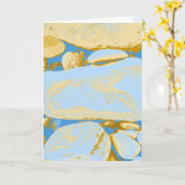 Cartes de voeux de cailloux (Fleur jaune)