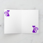 Cartes de voeux de chat de Bouclé-Queue (Intérieur)