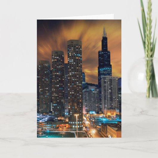 Cartes de voeux de Chicago Skyscraper (Devant)