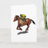 Cartes de voeux de course à cheval (Devant)