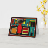 Cartes de voeux de "DAME IN THE KITCHEN" (Fleur jaune)