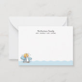 CARTES DE VOEUX DE FAMILLE À VOILES NAUTIQUES MIGN (Devant)