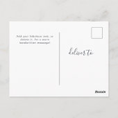 Cartes de vœux de famille avec un script simple et (Dos)