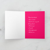 Cartes de voeux de femme Merci (Intérieur)