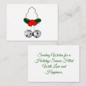 Cartes de vœux de fêtes (Devant / Derrière)