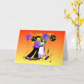 Cartes de voeux de Frankenstein (Fleur jaune)