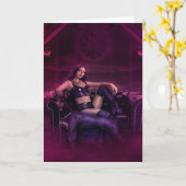 Cartes de voeux de gardien de vampire (Fleur jaune)