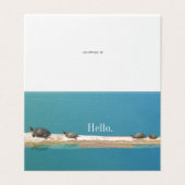 Cartes de voeux de la famille des tortues "Hello" (Outside Unfolded)