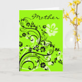 Cartes de voeux de la mère Floral (Fleur jaune)
